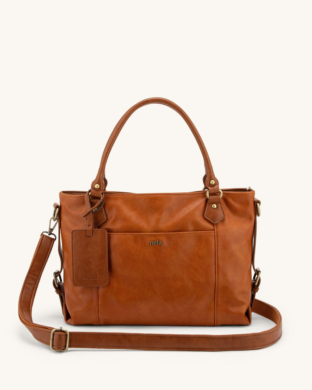 Alma shoulder bag in Warm Caramel