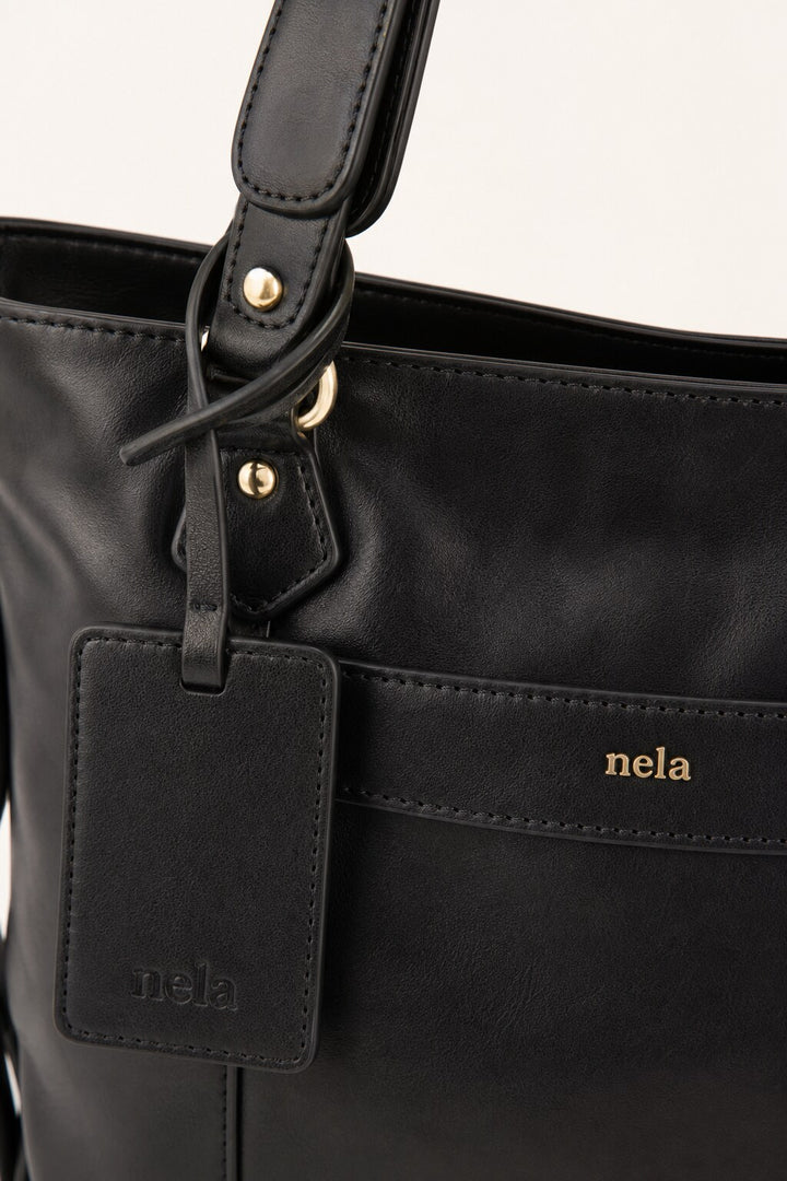 Nora detail in Midnight Black